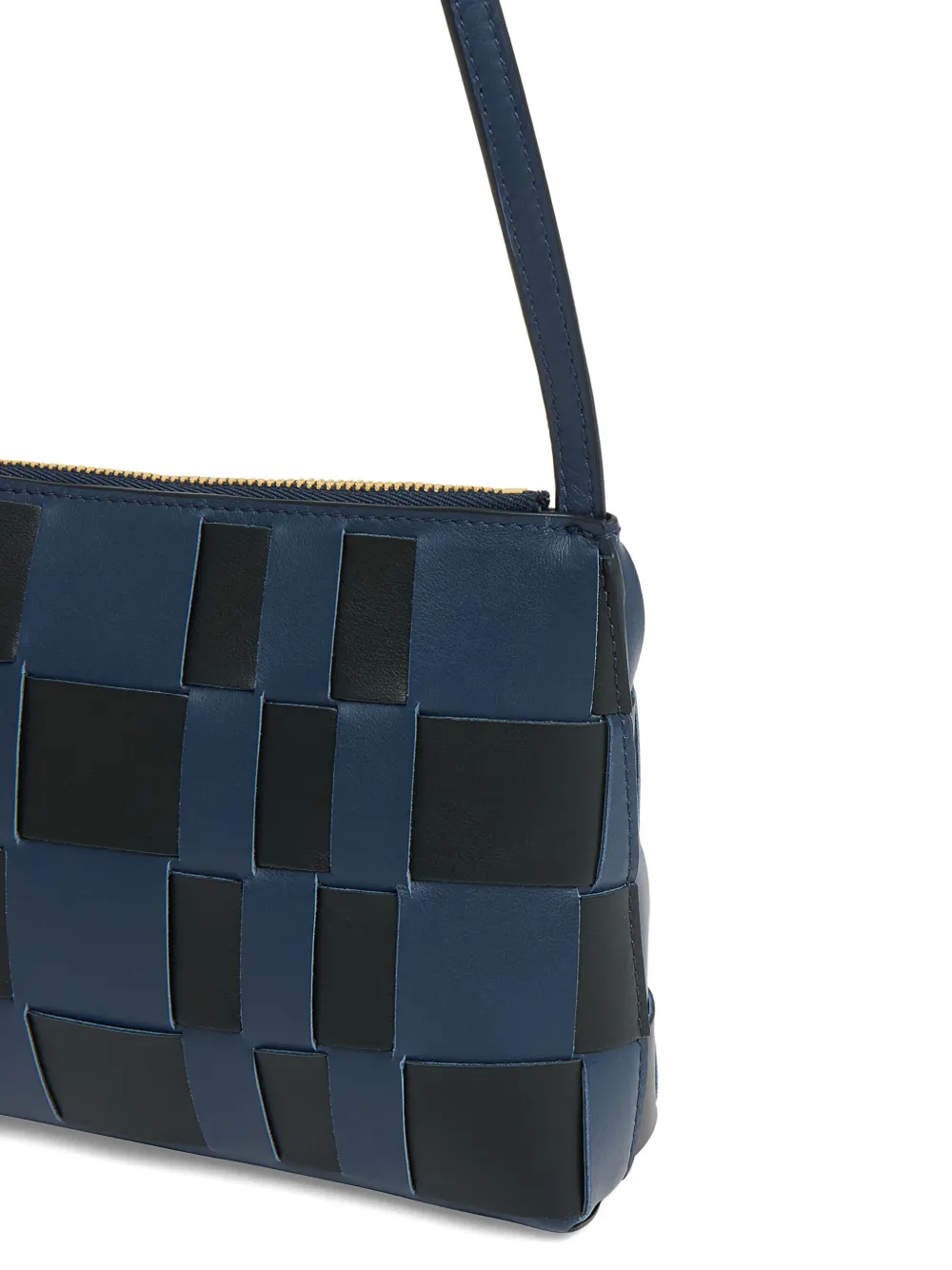 Mansur Gavriel Gaia geweven leren schoudertas Zwart