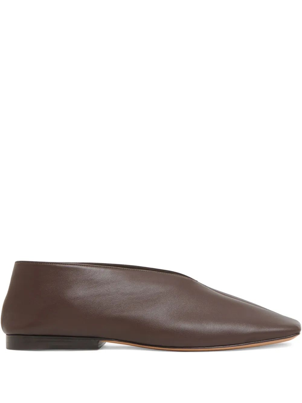 Mansur Gavriel leather ballet flats Brown