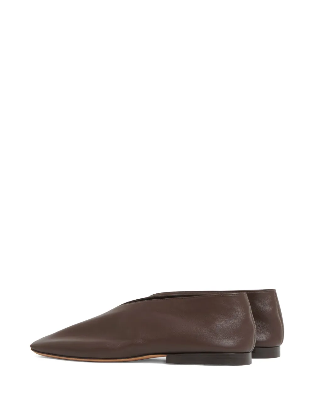 Mansur Gavriel leather ballet flats Brown
