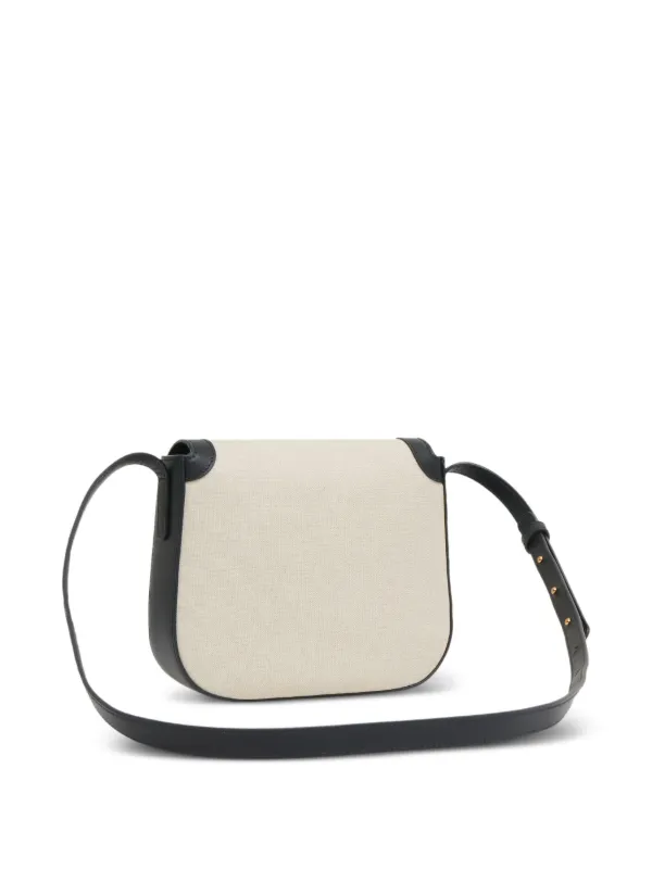 Mansur Gavriel structured-canvas Shoulder Bag Neutrals FARFETCH JO