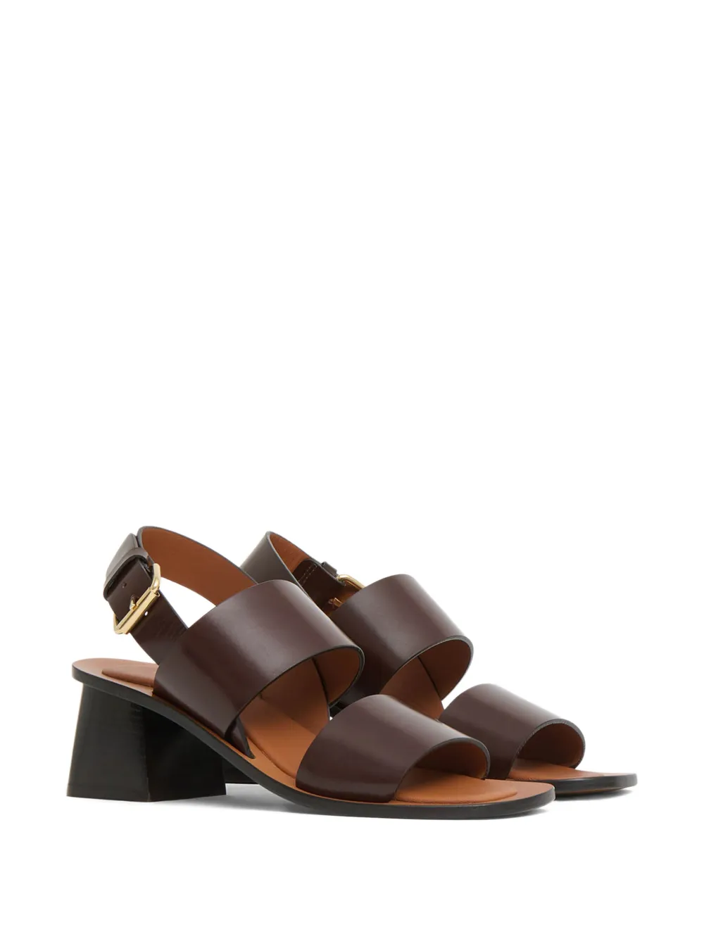 Mansur Gavriel 60mm leather sandals Brown