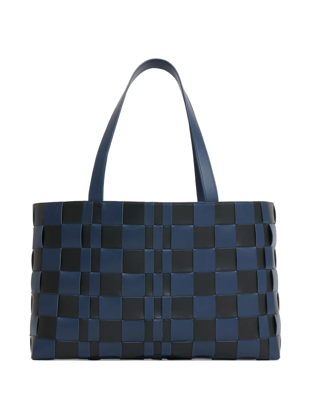Mansur Gavriel Woven Leather Tote Bag In Blue
