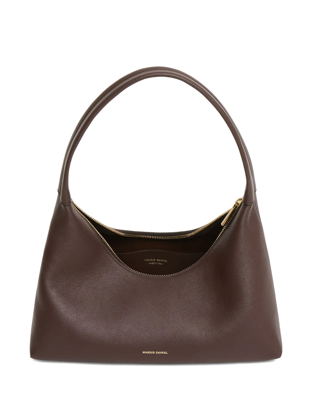 Mansur Gavriel Candy curved-handle shoulder bag Bruin