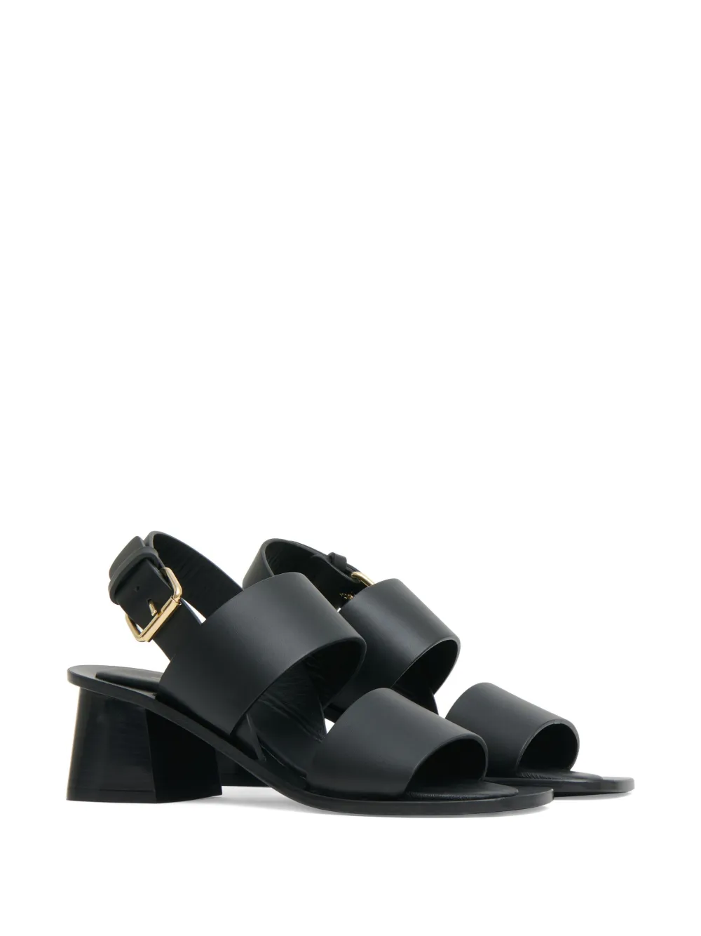 Mansur Gavriel 60mm leather heeled sandals Black