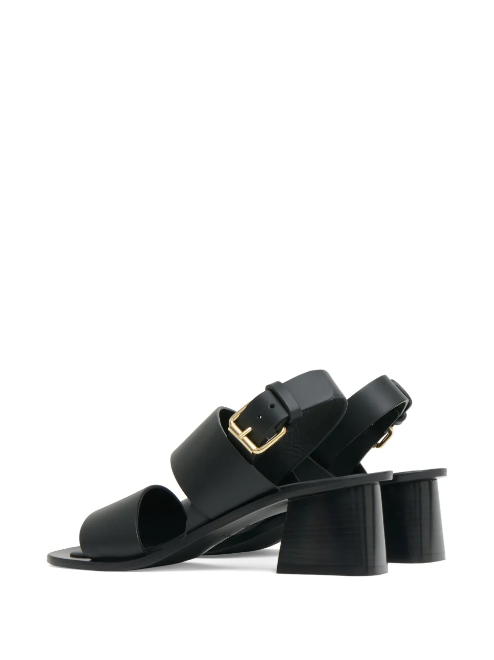 Mansur Gavriel 60mm leather heeled sandals Black