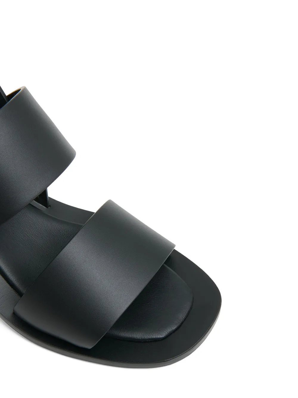Mansur Gavriel 60mm leather heeled sandals Black