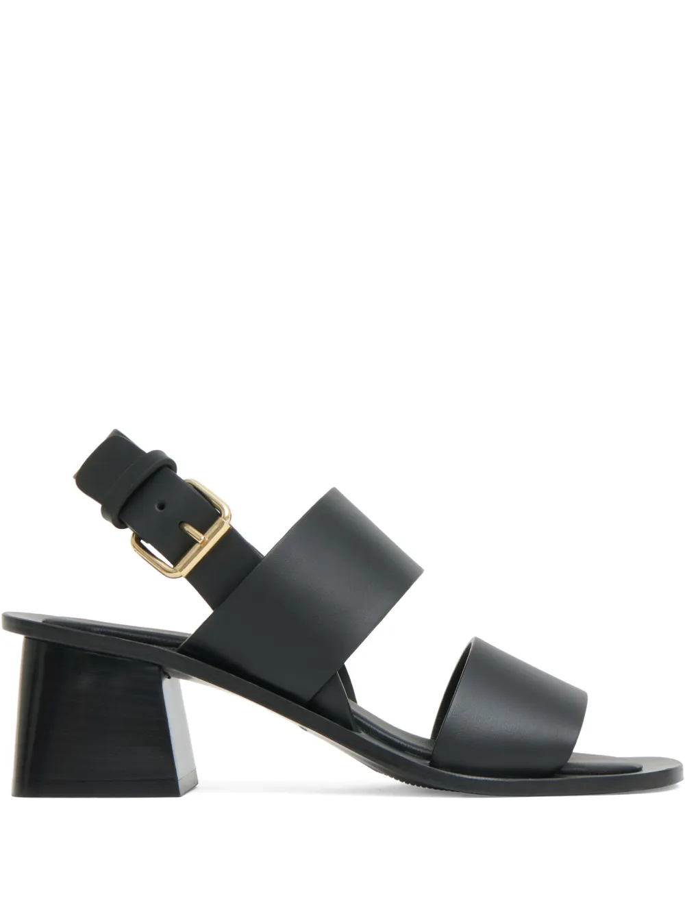 Mansur Gavriel 60mm leather heeled sandals Black