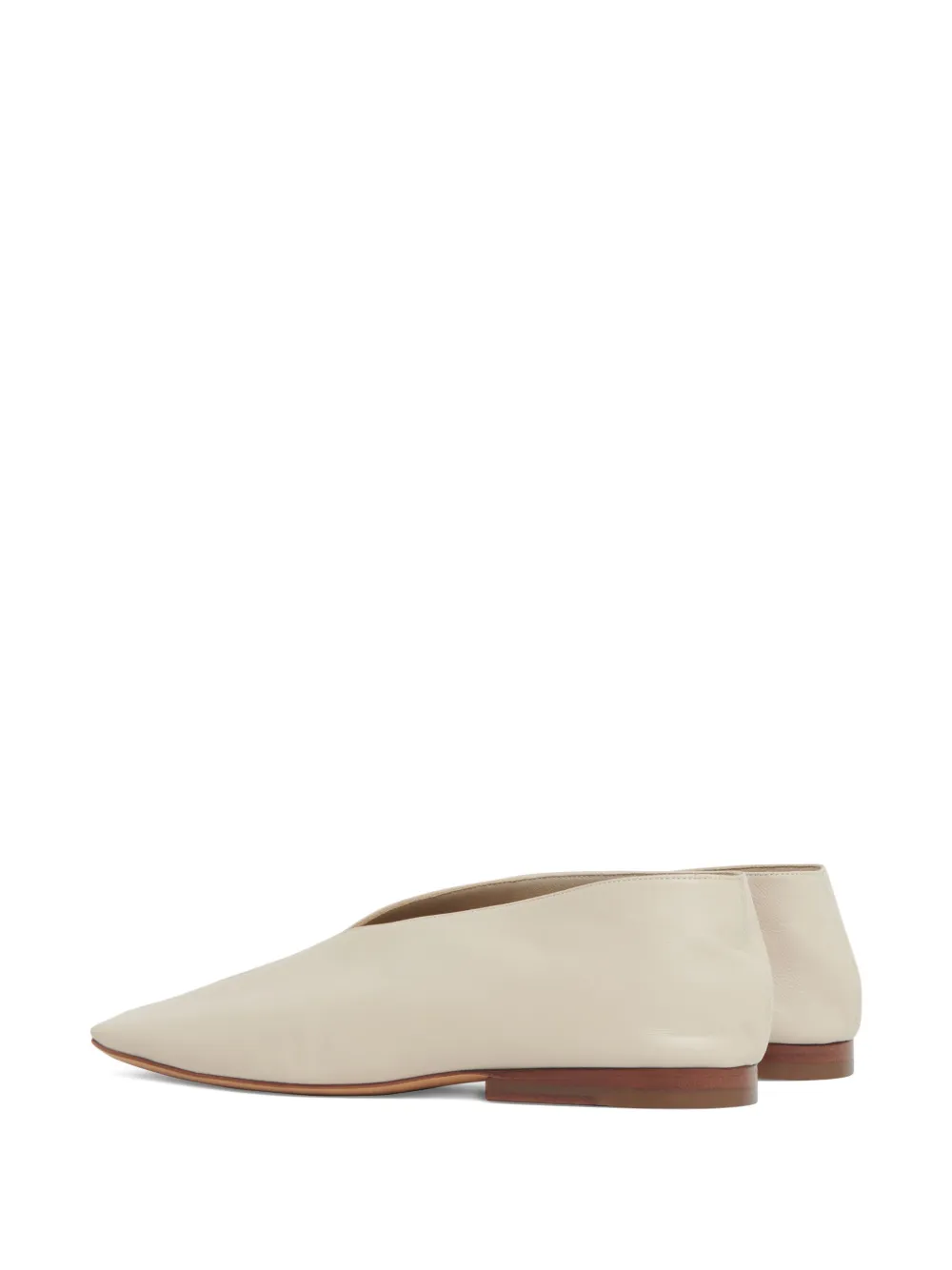 Mansur Gavriel leather ballet flats LIGHT GREY