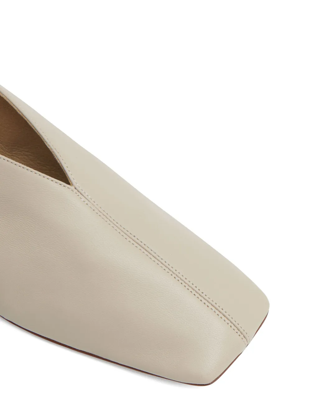 Mansur Gavriel leather ballet flats LIGHT GREY