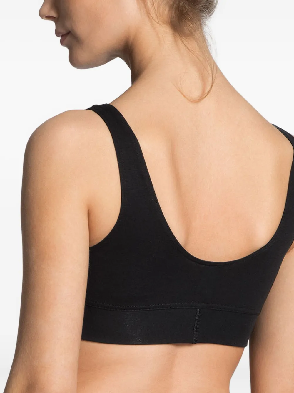  Calida Seamless Scoop Bralette - Black 
