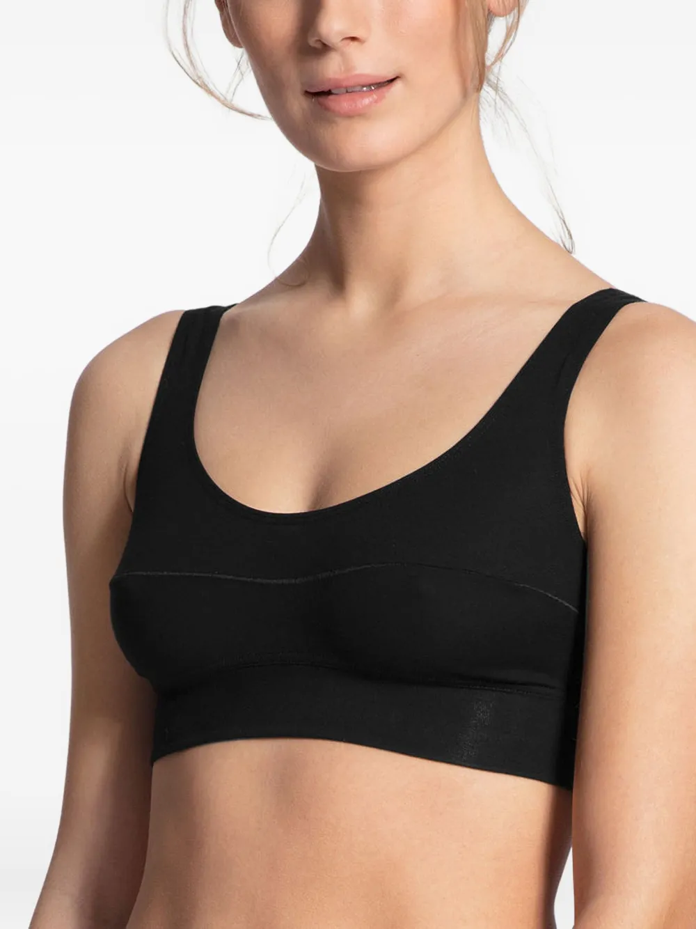  Calida Seamless Scoop Bralette - Black 