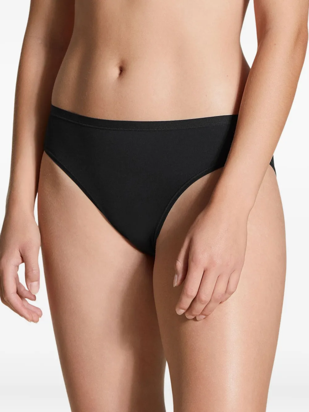 Calida Elasticated-waistband Briefs In Black