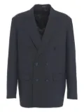 Grifoni double-breasted peak-lapel blazer - Blue