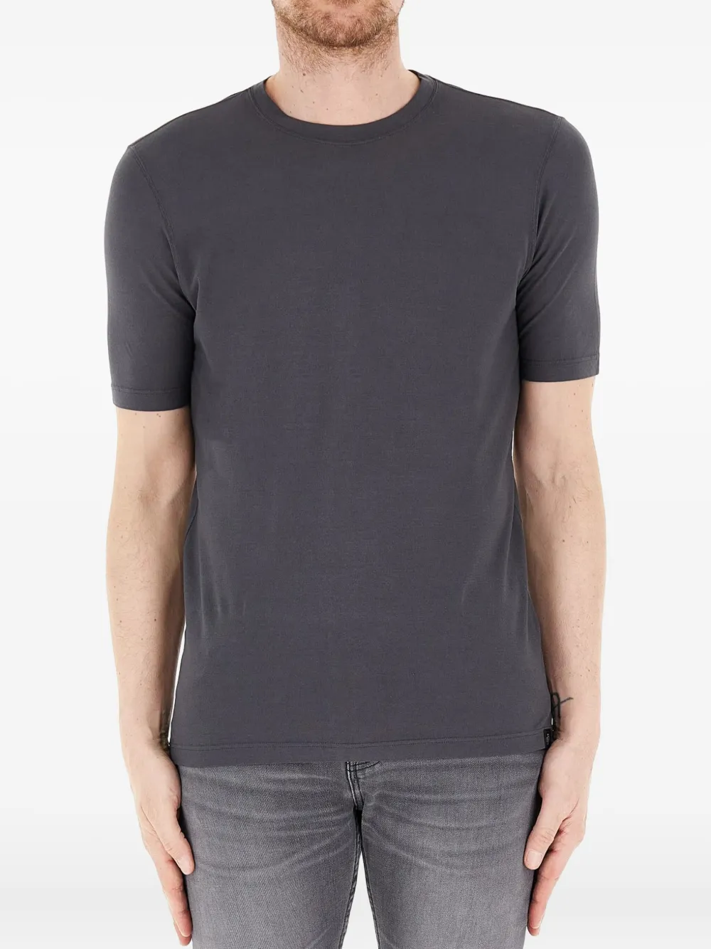 Gran Sasso cotton crew-neck T-shirt | Grey | Image 1