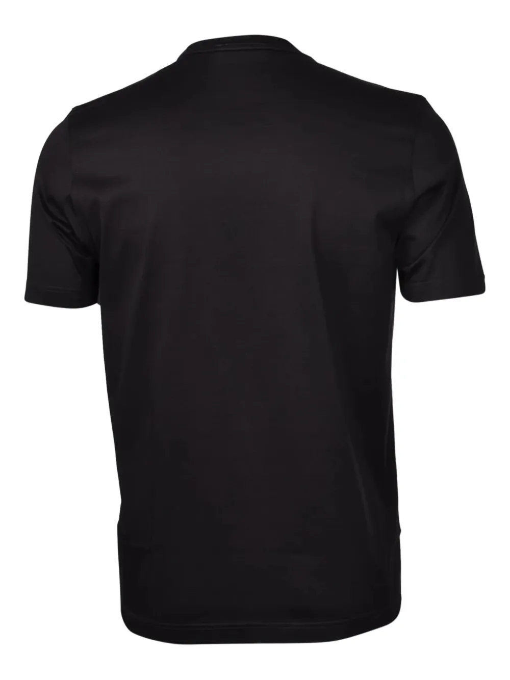 Galiano Scoth Filo katoenen T-shirt met ronde hals Zwart