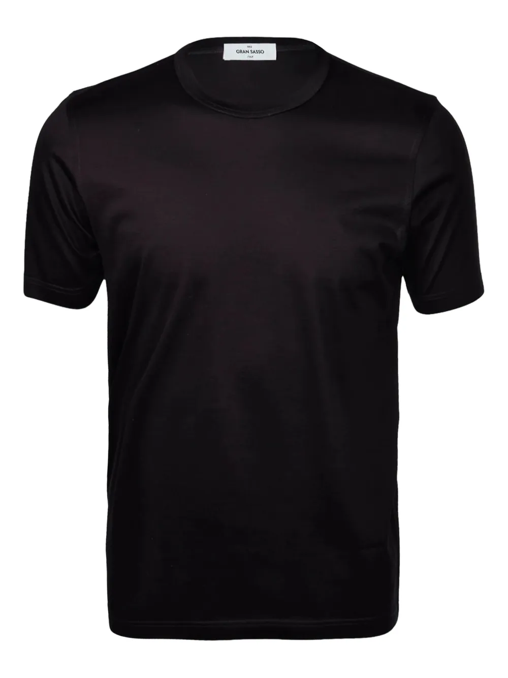 Gran Sasso Scoth filo cotton crew-neck T-shirt | Black | Image 1