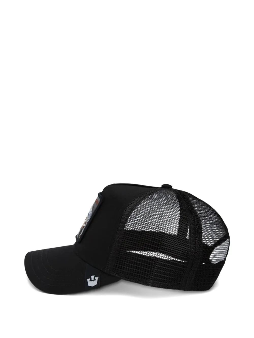 GOORIN BROS Truckerpet met geborduurde slang Zwart
