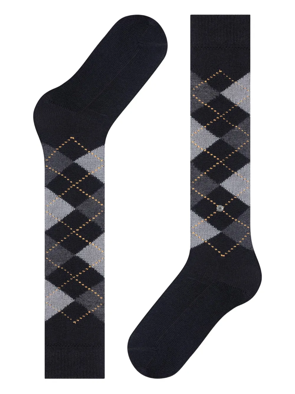 Burlington Whitby Argyle-pattern Knee-high Socks