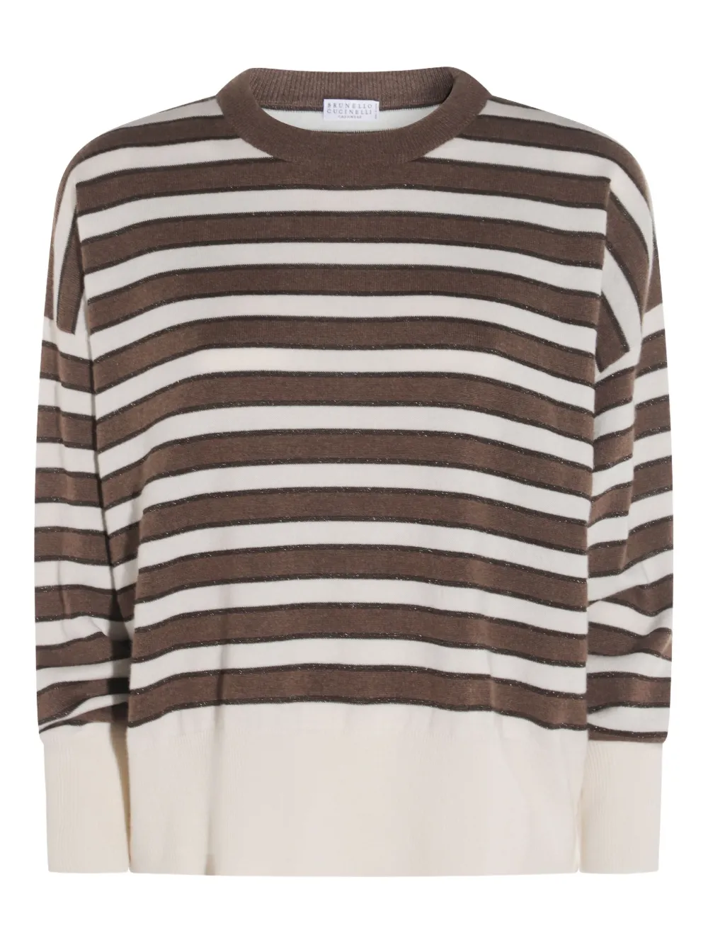Brunello Cucinelli Gestreepte trui Beige