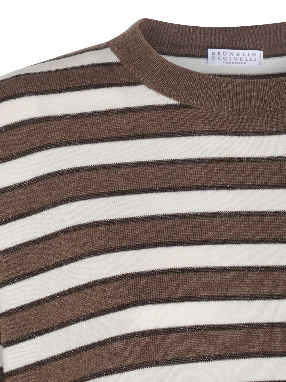 Brunello Cucinelli Gestreepte trui Beige