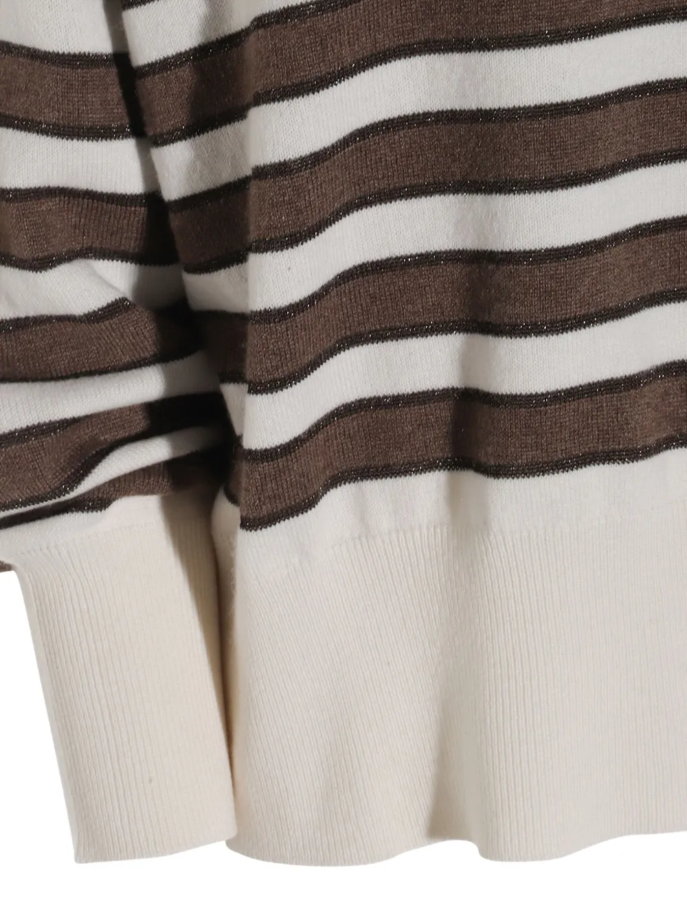 Brunello Cucinelli Gestreepte trui Beige
