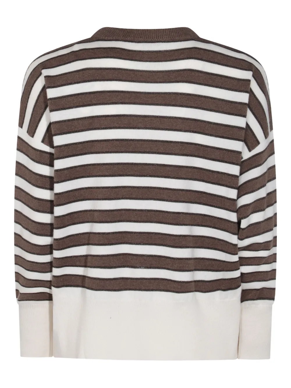 Brunello Cucinelli Gestreepte trui Beige