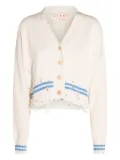 Marni distressed-effect cardigan - White