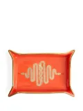 Jonathan Adler snake-motif serving tray - Orange