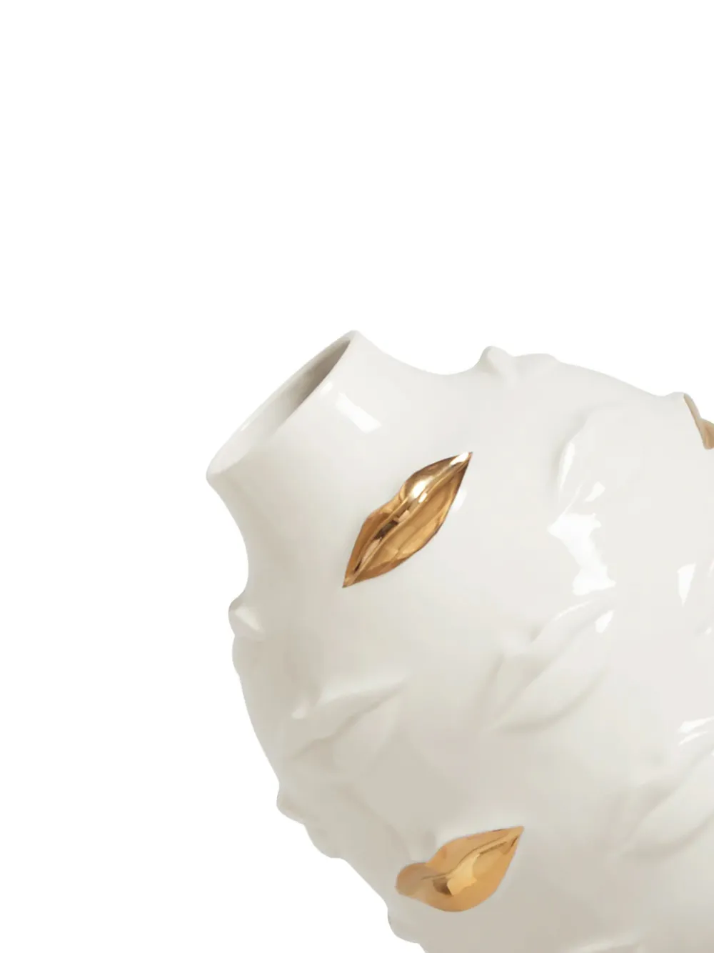Jonathan Adler Vaas met textuur en patroon - Wit