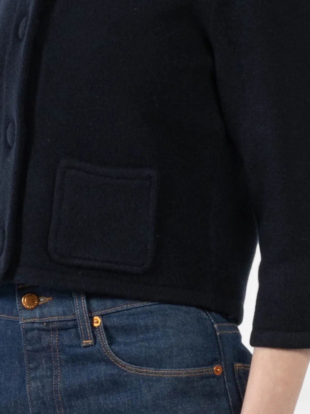 Dorothee Schumacher collared pocket cardigan Blauw
