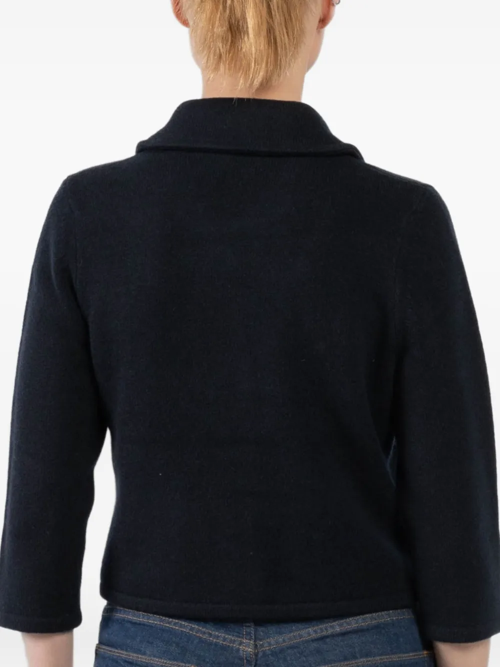 Dorothee Schumacher collared pocket cardigan Blauw