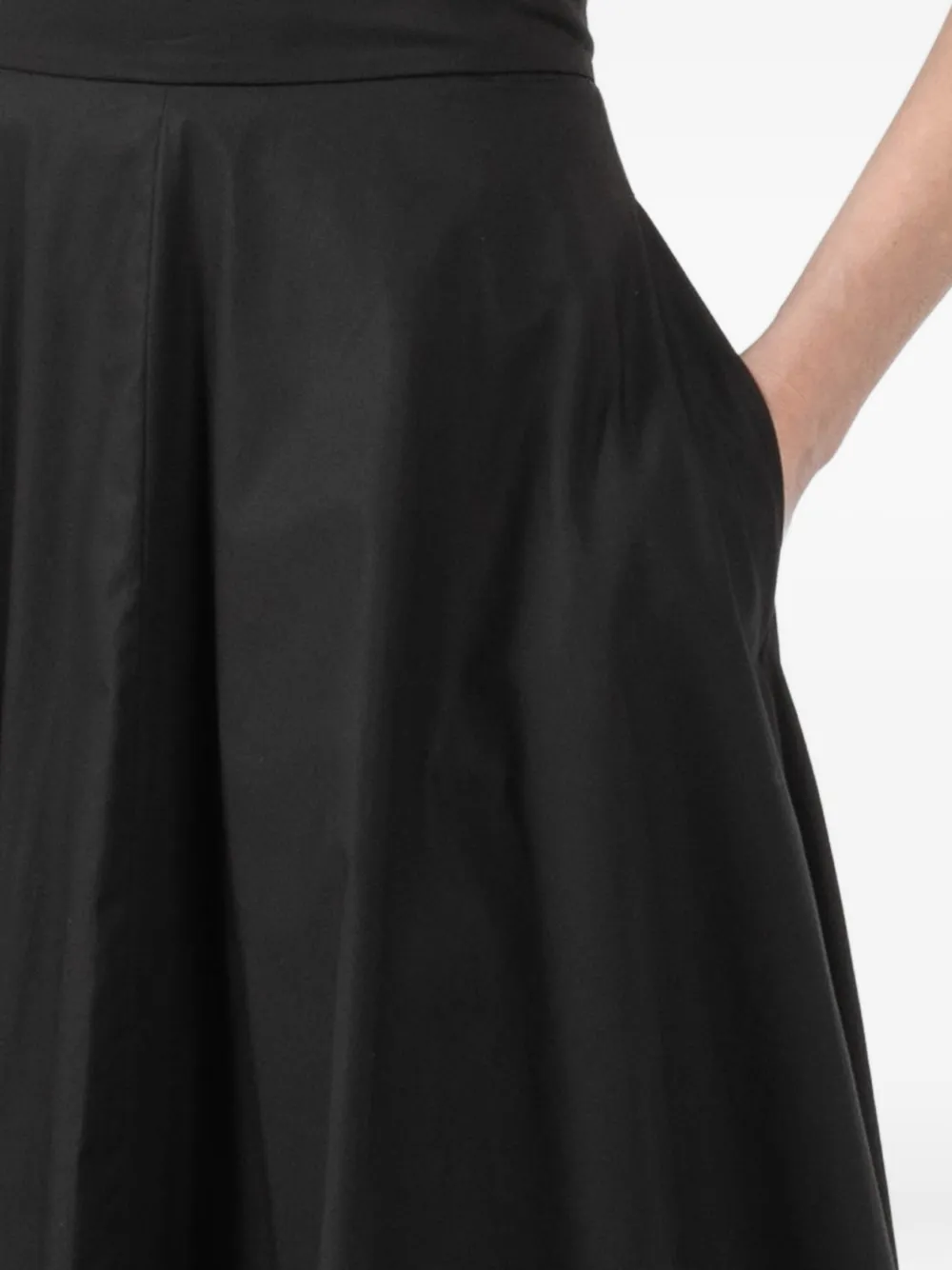 Dorothee Schumacher tulle-trimmed midi skirt Zwart