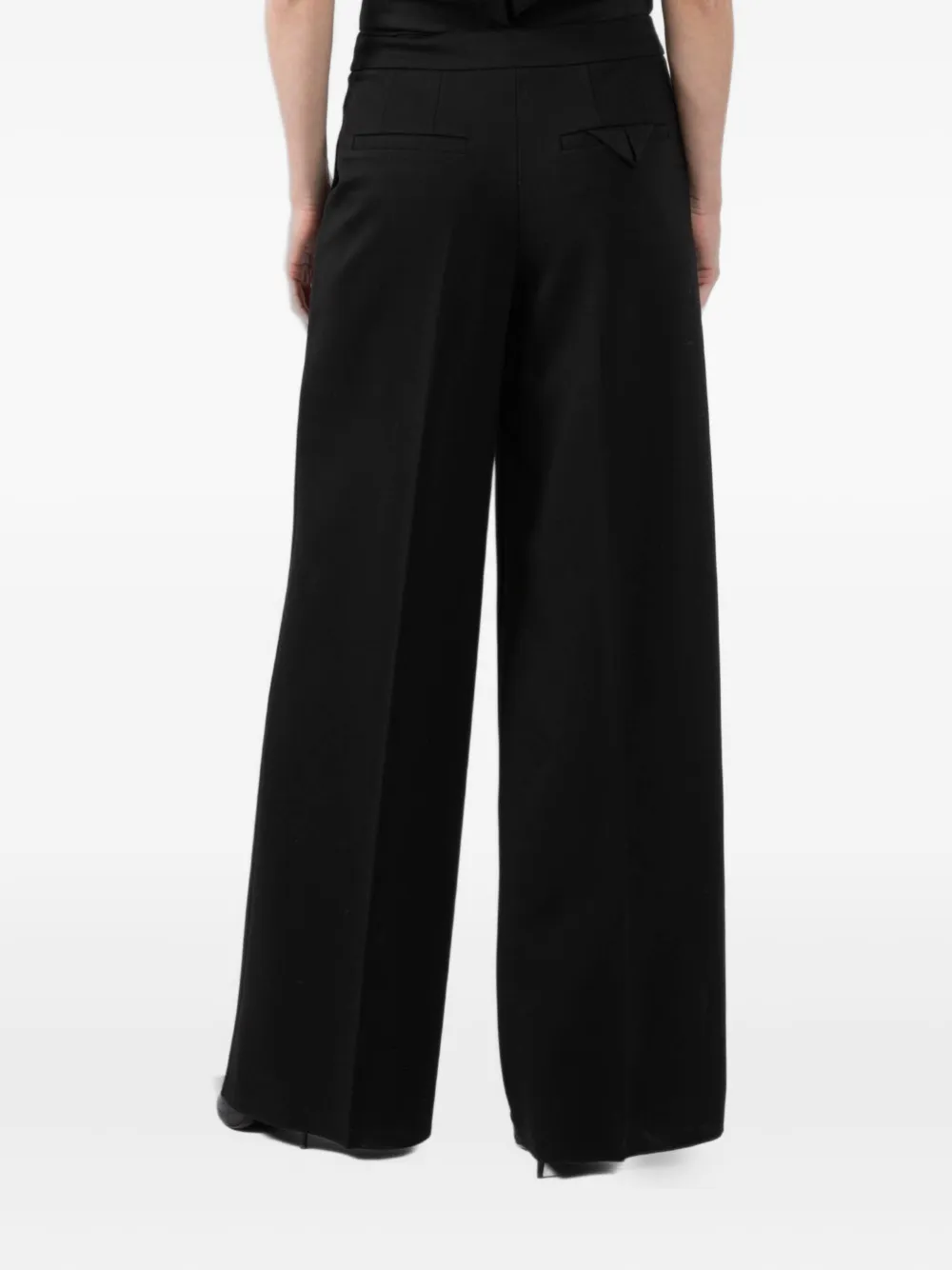 Dorothee Schumacher Emotional Essence Pleated Wide-leg Trousers In Black