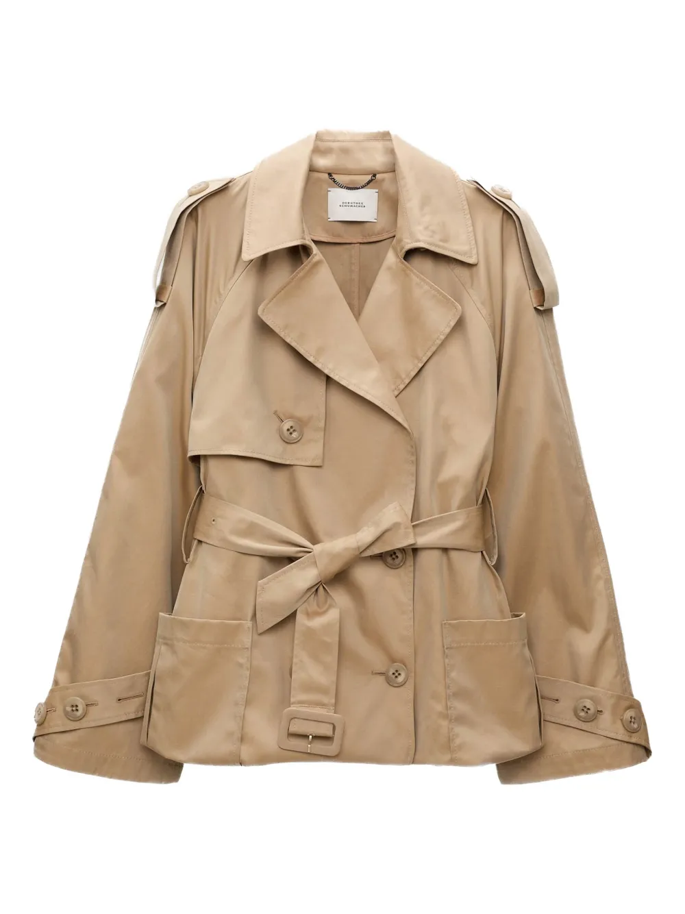 Dorothee Schumacher Luxury adjustable-hemline trench coat Beige