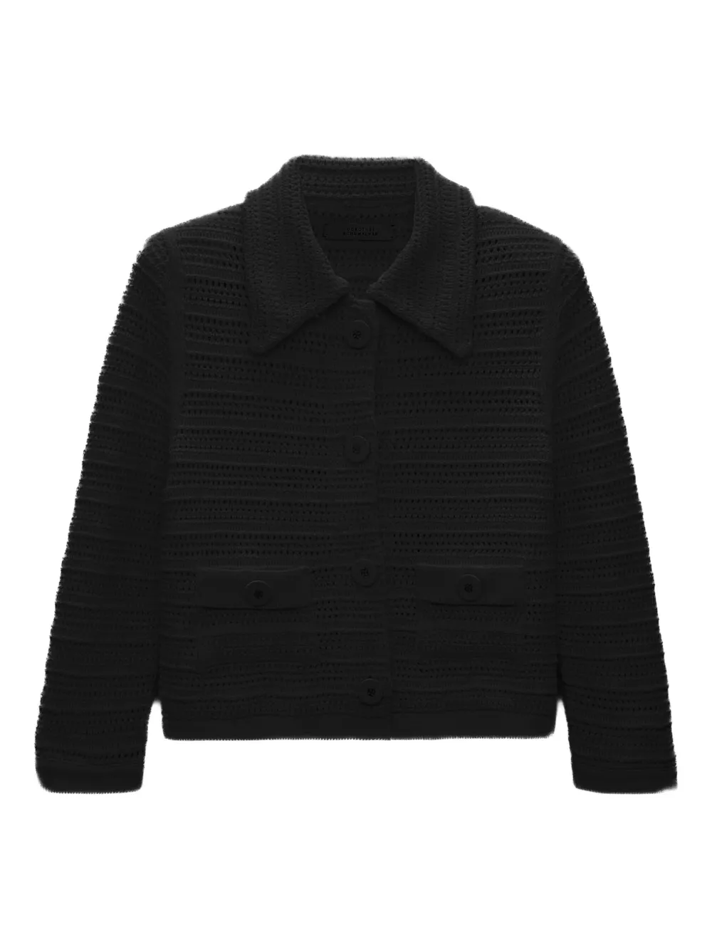 Dorothee Schumacher crochet-knit button cardigan Zwart