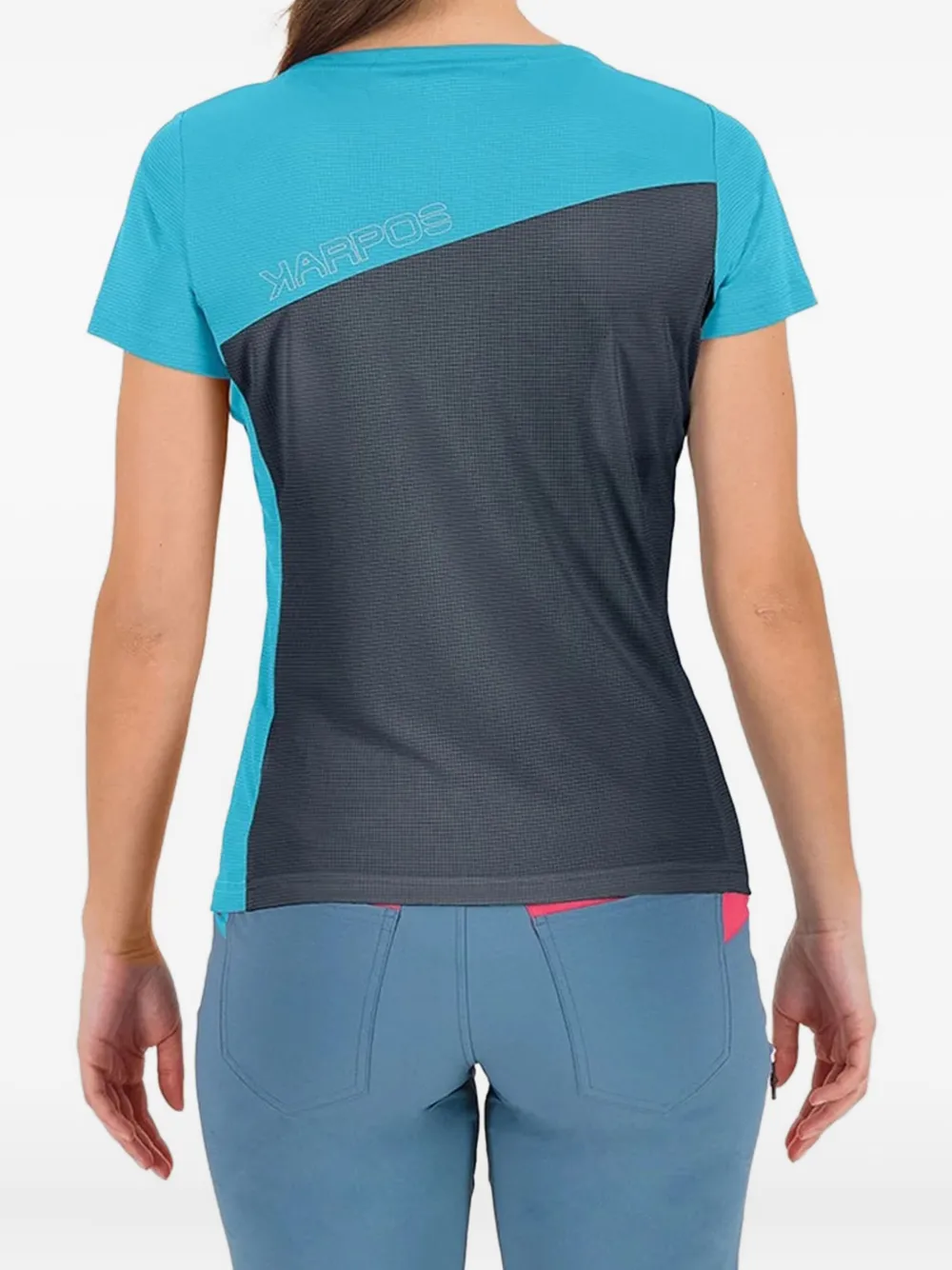 KARPOS T-shirt met logoprint Grijs