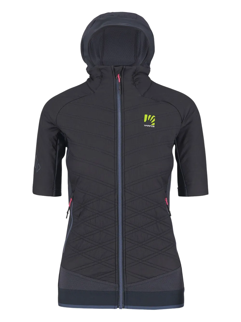 KARPOS Alagna Evo W Puffy short-sleeve hooded jacket | Blue | Image 1
