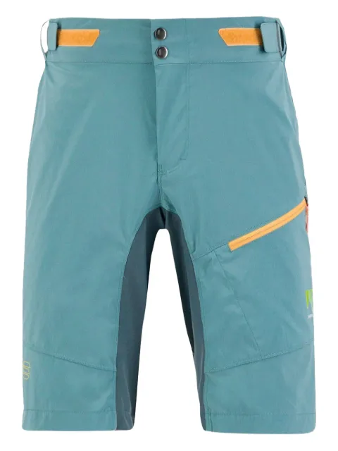 KARPOS Val Viola panelled zip shorts