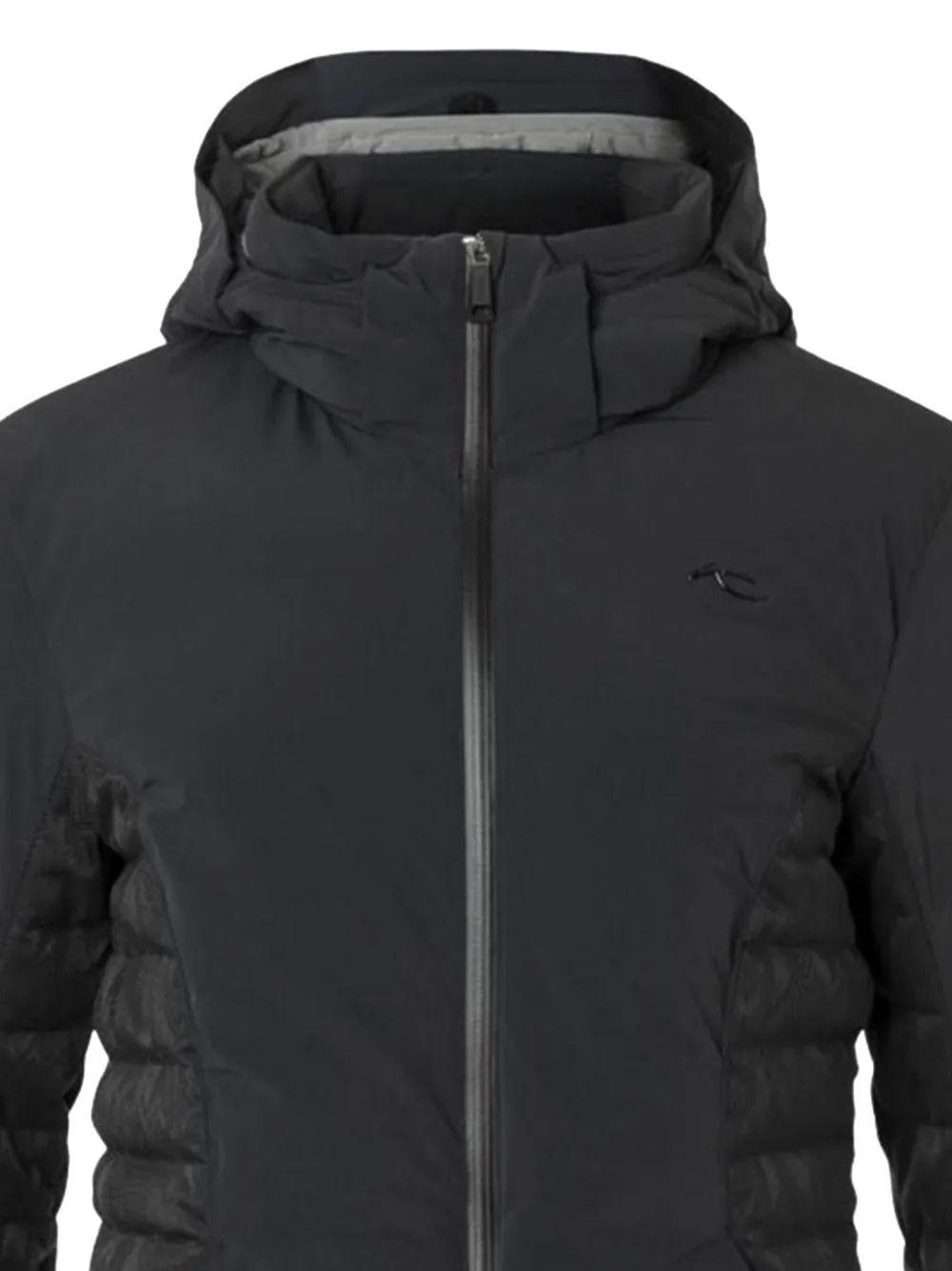 KJUS quilted hooded jacket Zwart