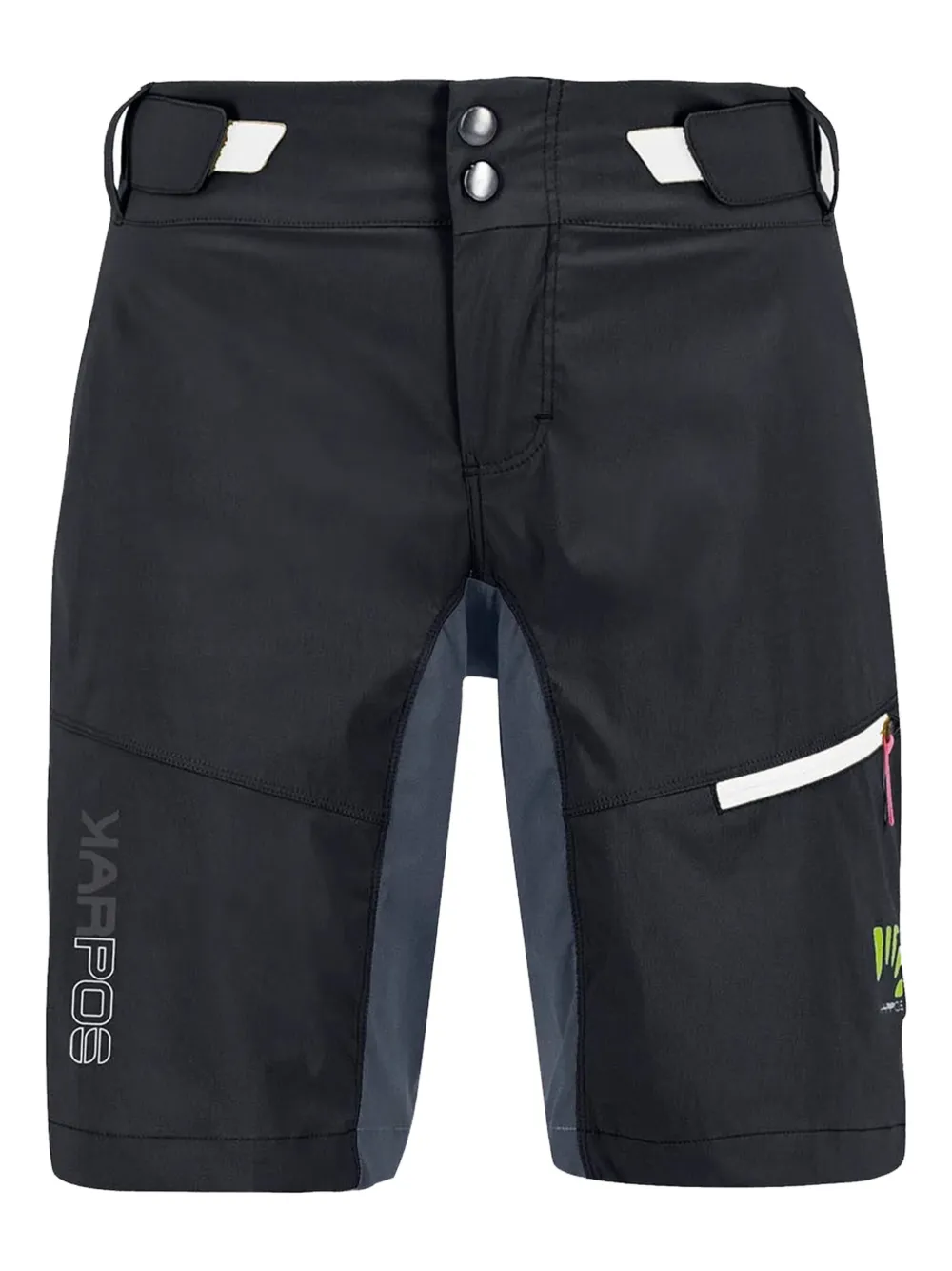 KARPOS Fietsshorts met vlakken Zwart