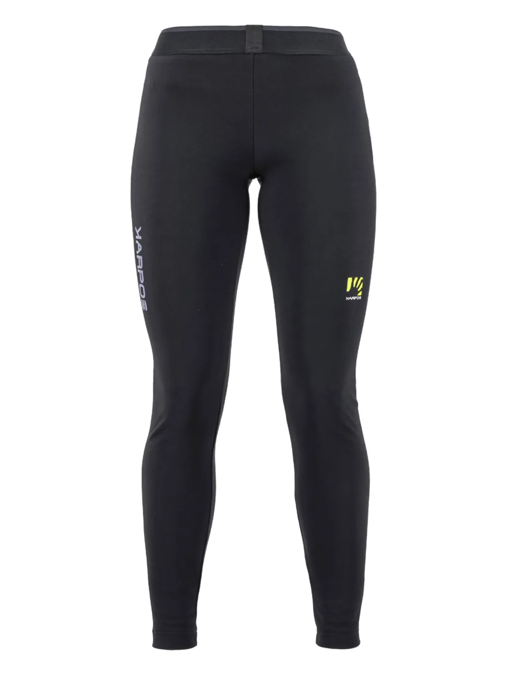 KARPOS Legging met logoprint Zwart