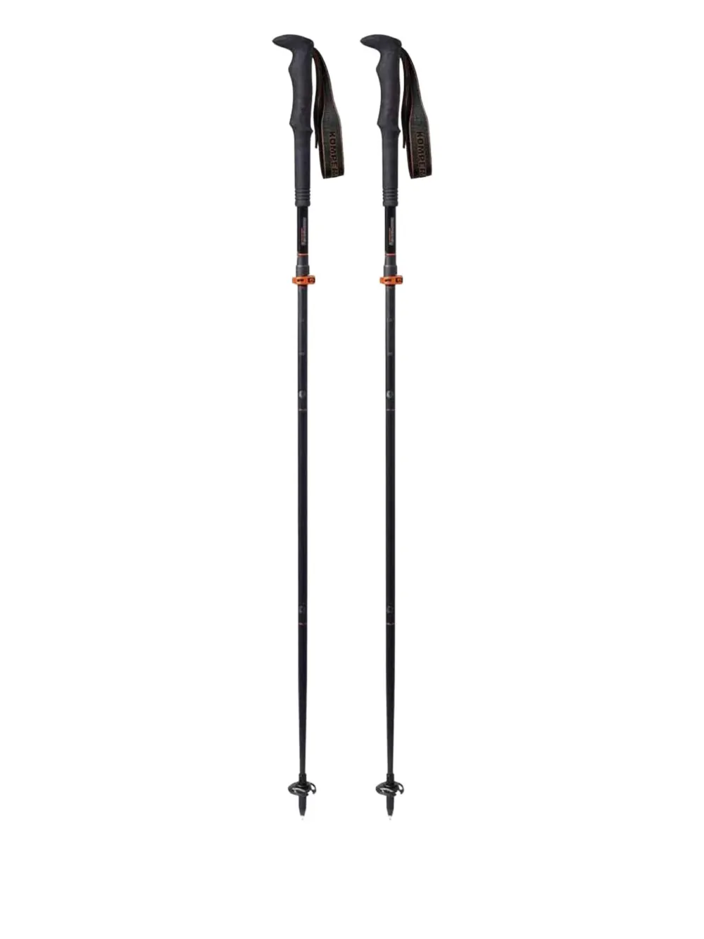 KOMPERDELL ergonomic-grip trekking poles | Black | Image 1