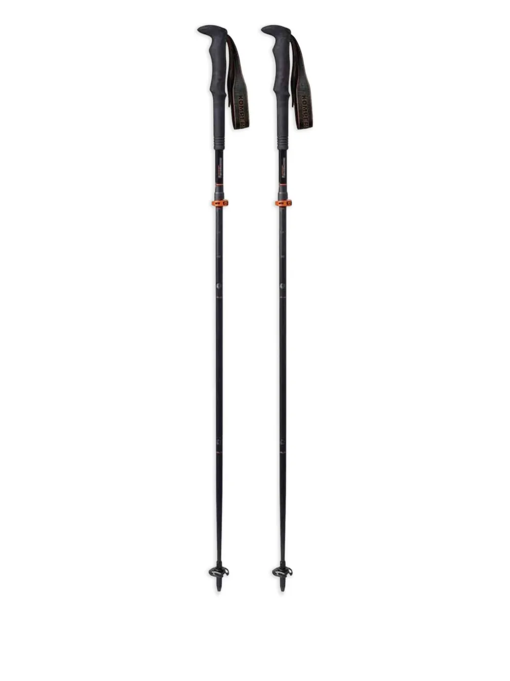 KOMPERDELL ergonomic-grip trekking poles | Black | Image 1