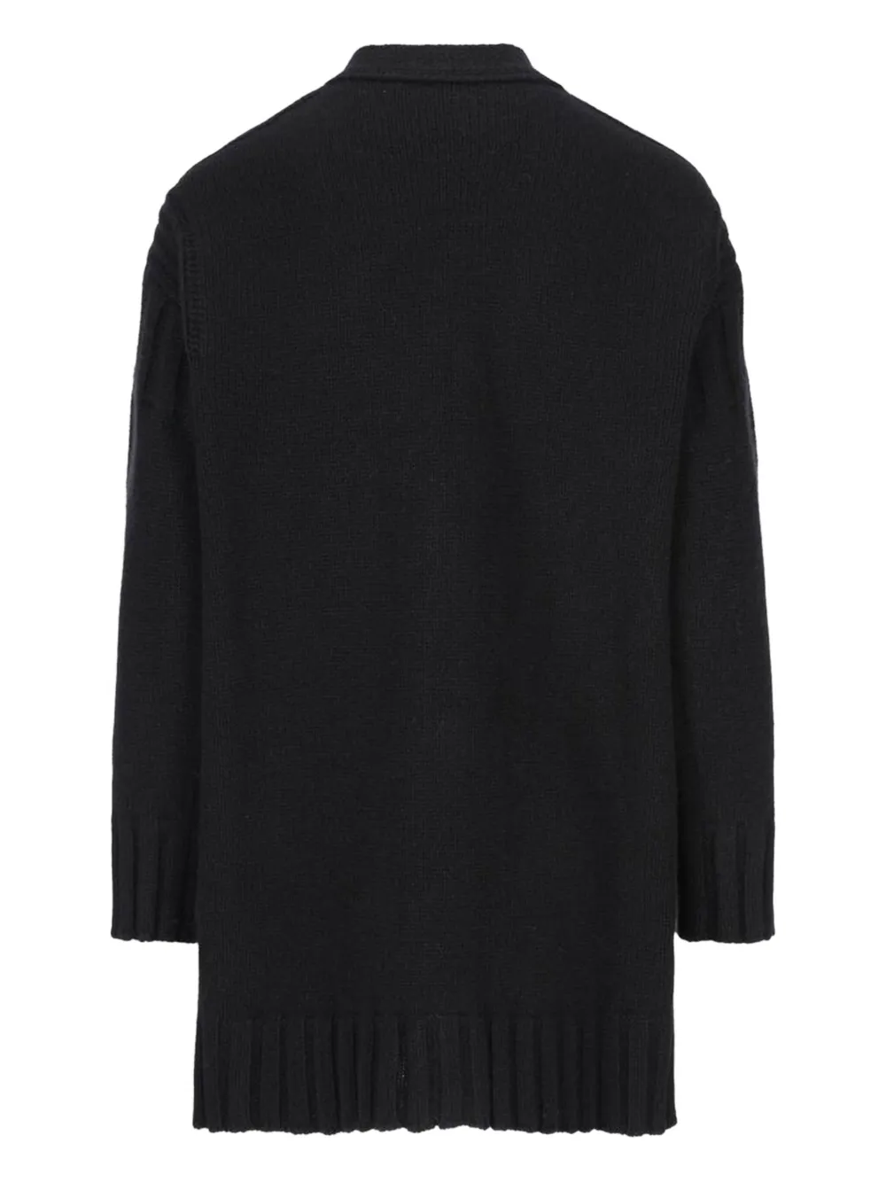 Jil Sander wool V-neck cardigan Zwart