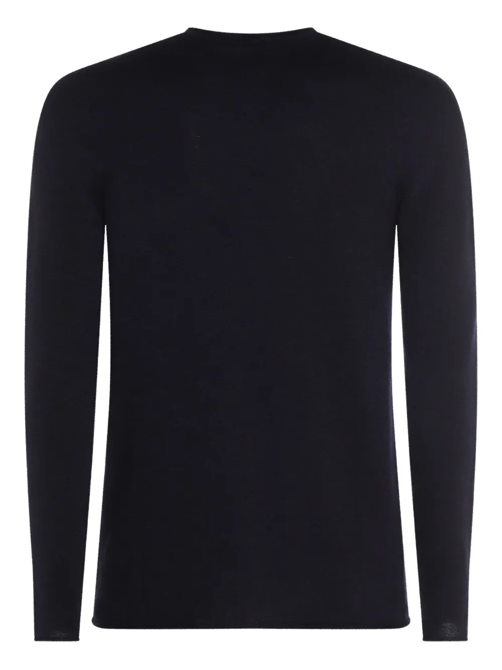 Giorgio Armani Icon cashmere long-sleeve sweater Blauw