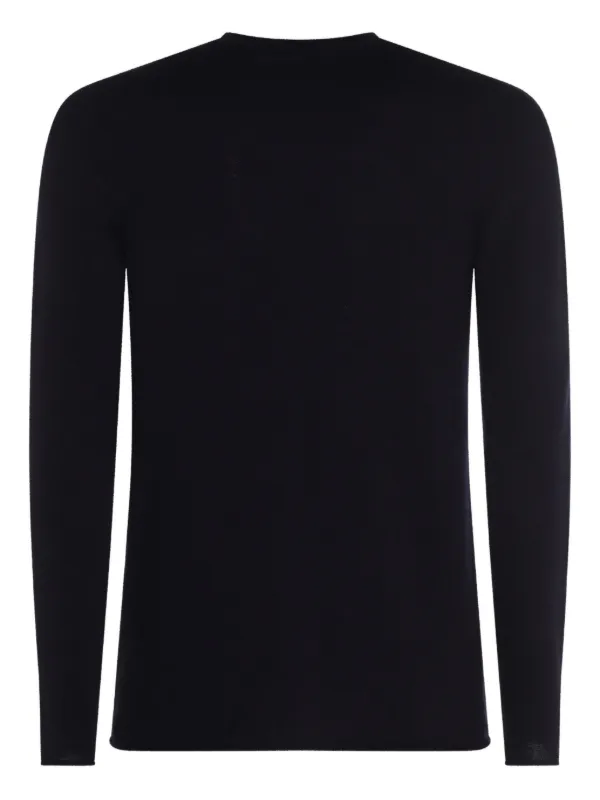 Giorgio Armani Icon Cashmere long-sleeve Sweater | Blue | FARFETCH