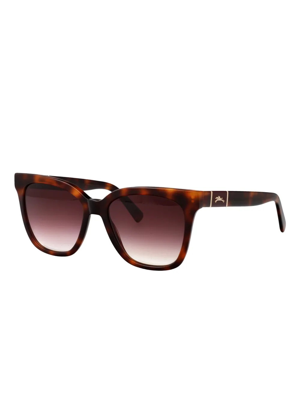 Longchamp Zonnebril met cat-eye montuur Bruin