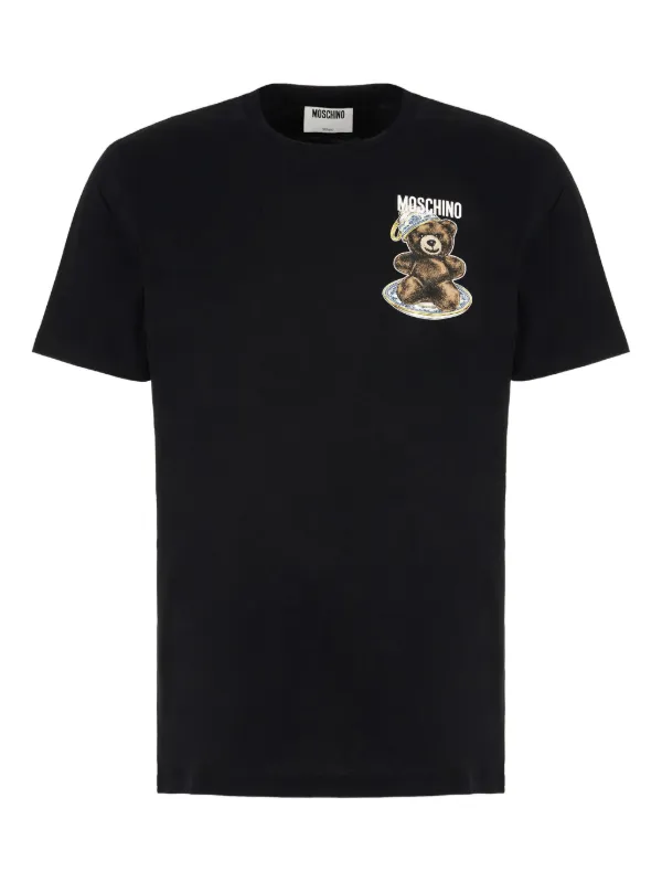 Moschino Camiseta Con Oso Estampado Negro FARFETCH ES