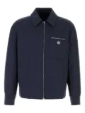 FENDI zip-up shirt jacket - Blue
