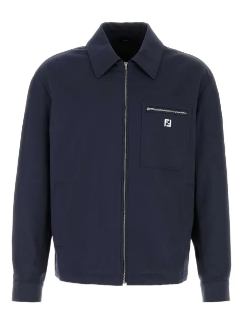 FENDI zip-up shirt jacket